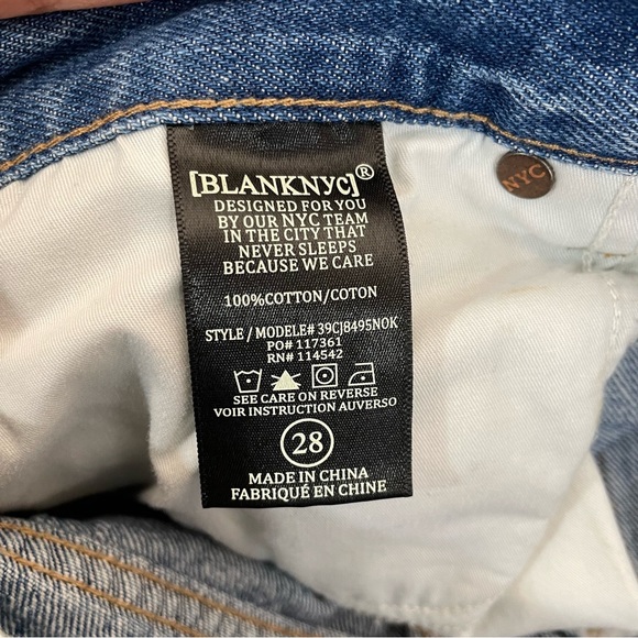 NWT Blank NYC Distressed High Rise Denim Short - Picture 8 of 13